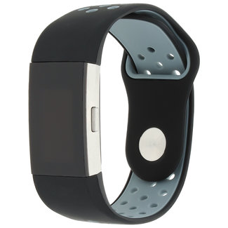Marca 123watches Fitbit Charge 2 banda sportiva - nero grigio