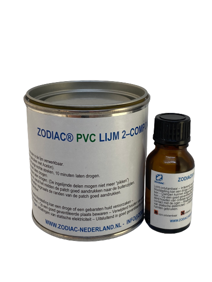 Verrijken Omringd alcohol Zodiac PVC lijm 2-componenten 250ml - Zodiac Onlineshop
