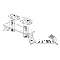 Zodiac Z1255 | Bench kit - 85cm - seat board on rails complete