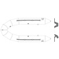 Zodiac Z1896 | Tube YL 380 DL (pointed cones)  - WHITE PVC