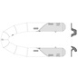 Zodiac Z16270 | Tube YL 340 DL (rounded cones)  - WHITE/GREY PVC