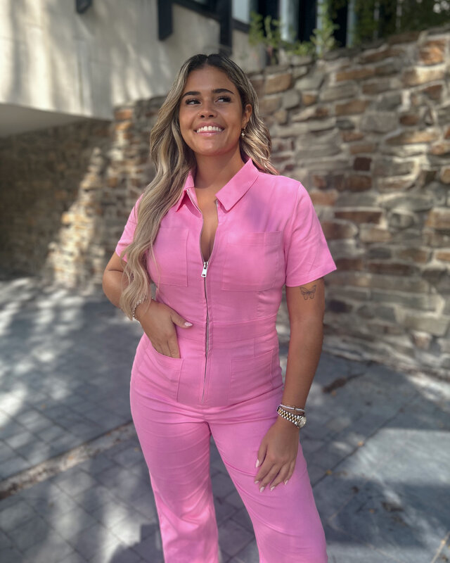 jane jumpsuit - roze