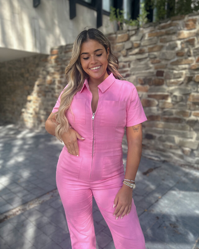 jane jumpsuit - roze