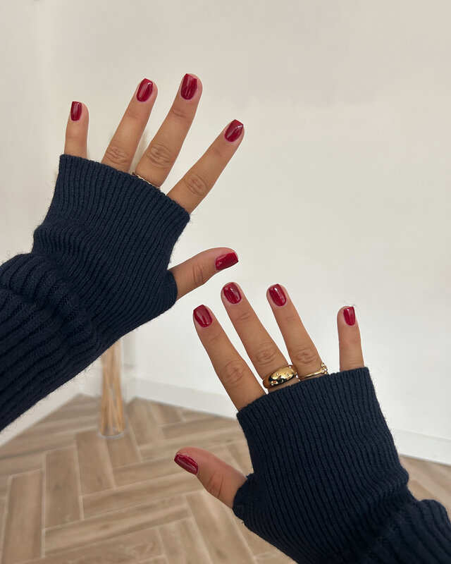 off shoulder trui - navy