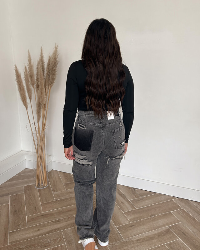 mae jeans - grey