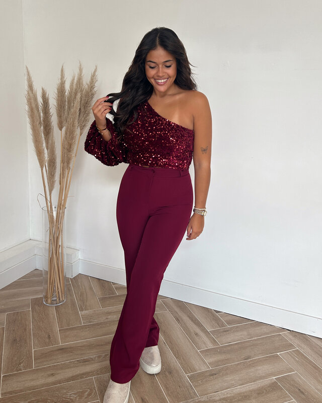 classy pants - bordeaux