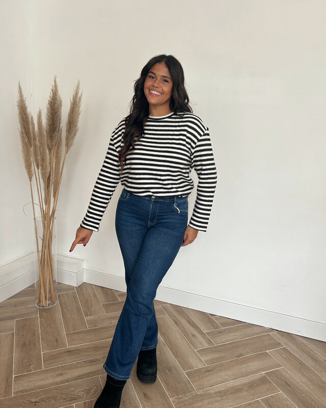 dark wash straight jeans