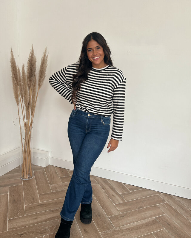 dark wash straight jeans