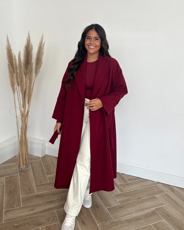 mika coat - bordeaux