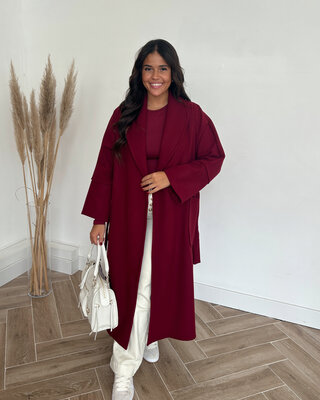 mika coat - bordeaux