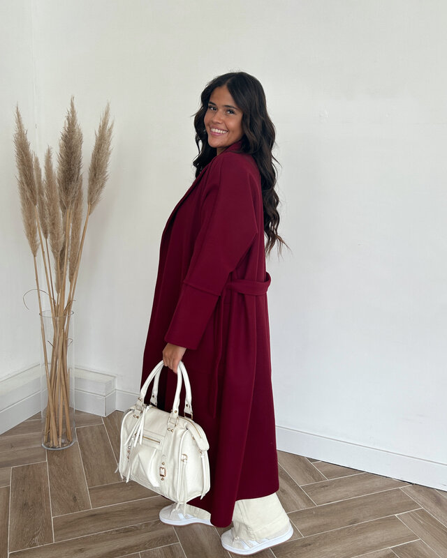 mika coat - bordeaux