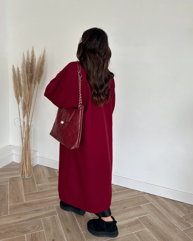 maya coat - bordeaux