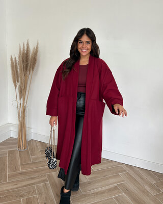maya coat - bordeaux