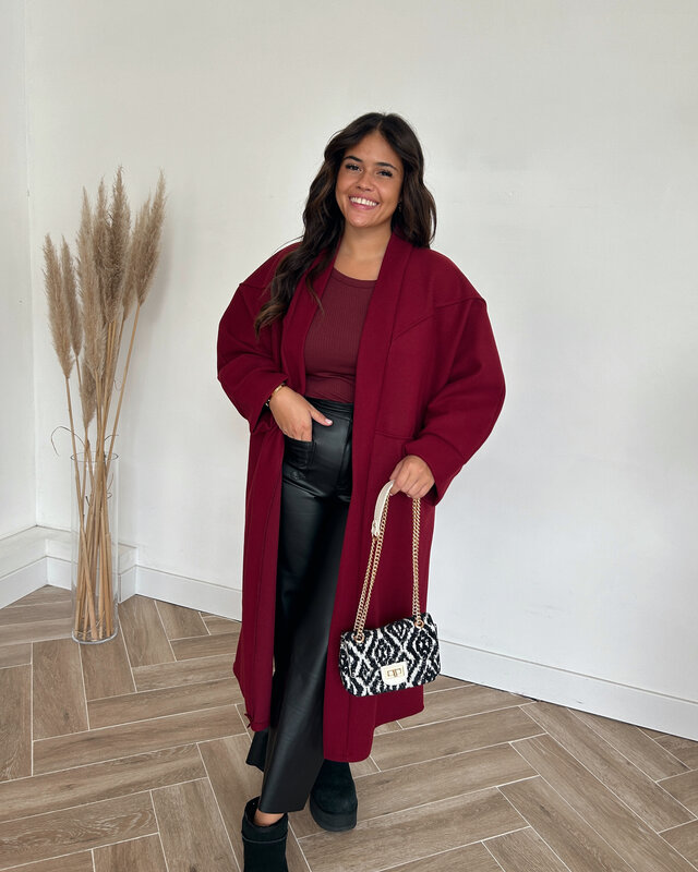 maya coat - bordeaux