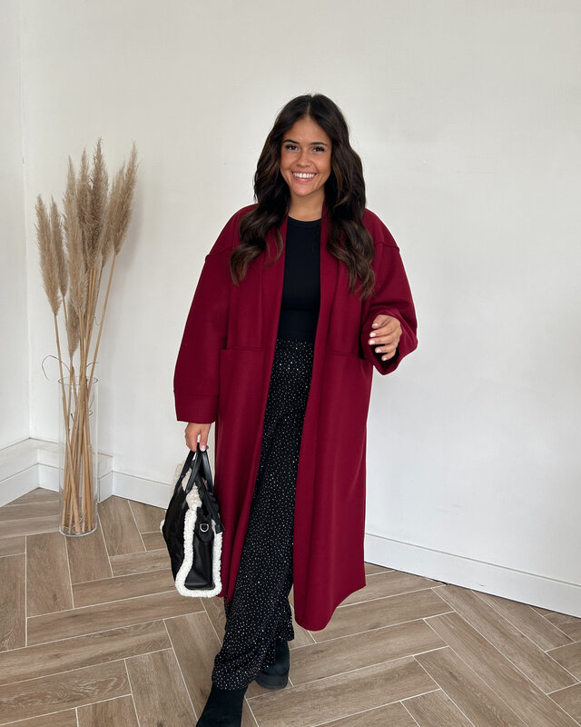 maya coat - bordeaux