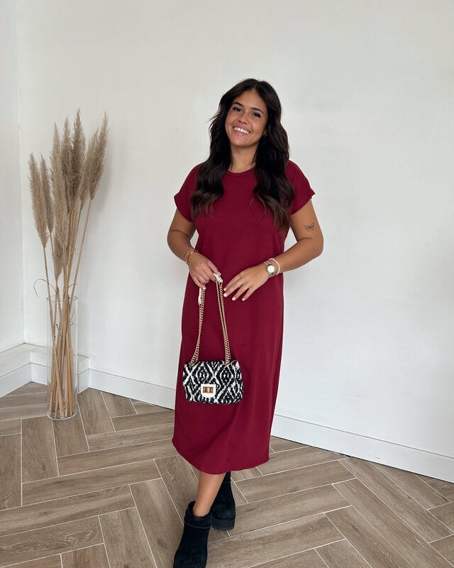 kelluy dress - bordeaux