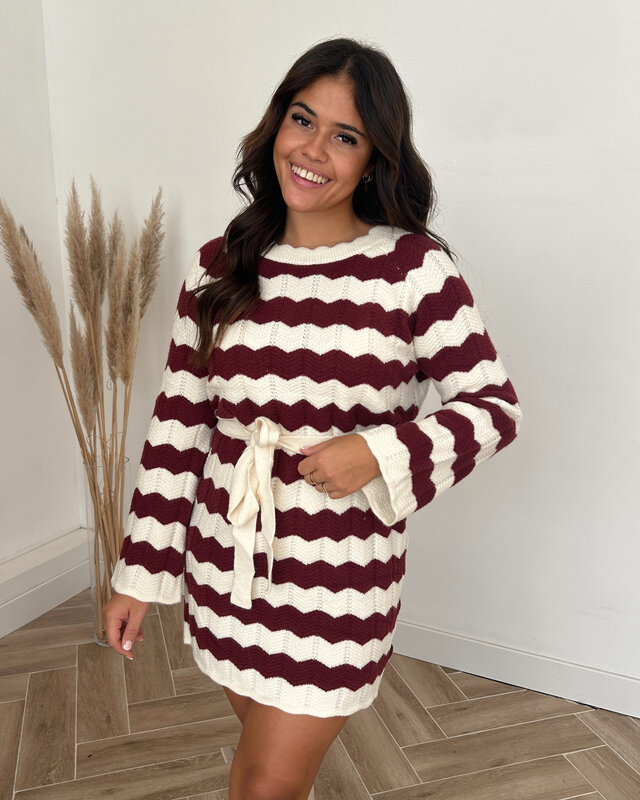 maeva dress - bordeaux