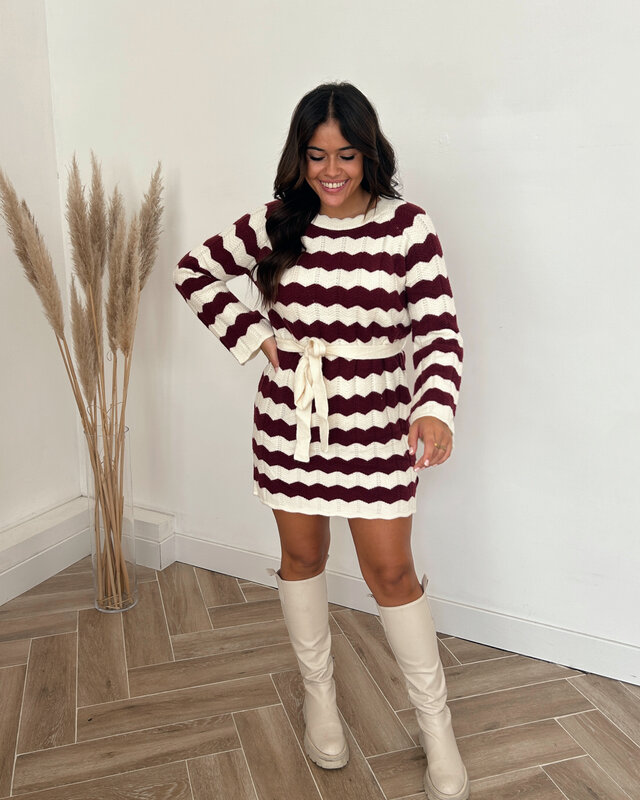 maeva dress - bordeaux