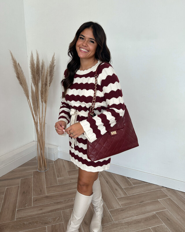 maeva dress - bordeaux