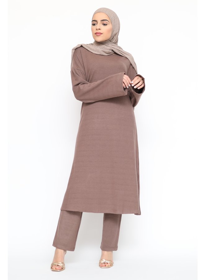 Comfy ensemble avec pantalon - mocca