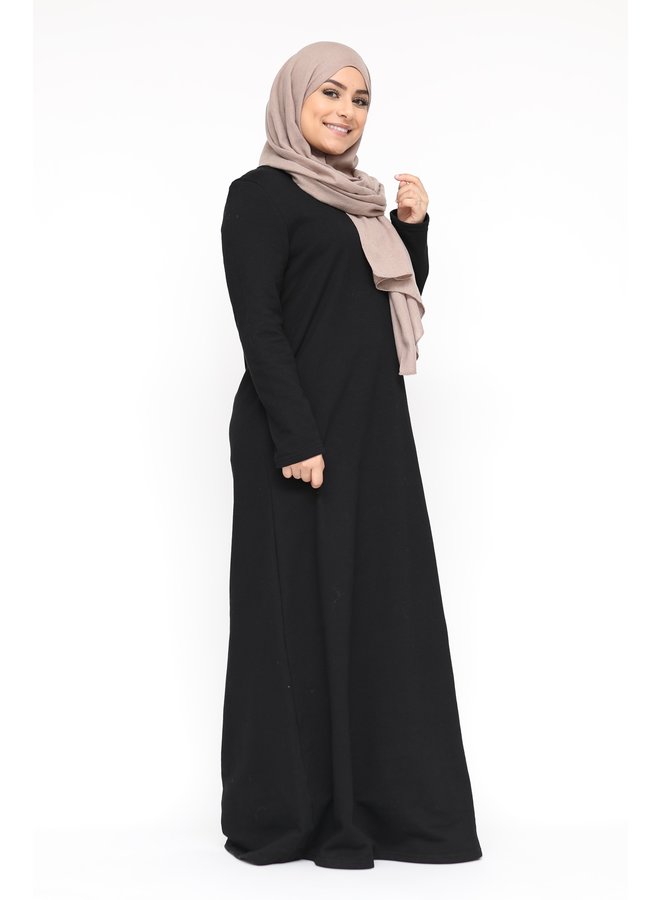 Winter abaya - noir