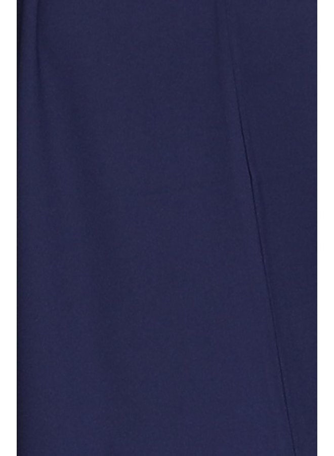 Abaya with puffed sleeve - darkblue