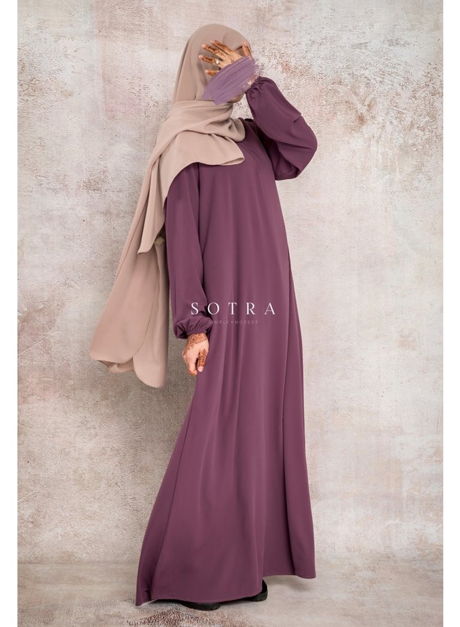 Basic Abaya Dustymauve