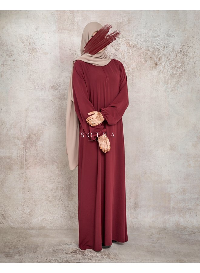 Basic Abaya Burgundy