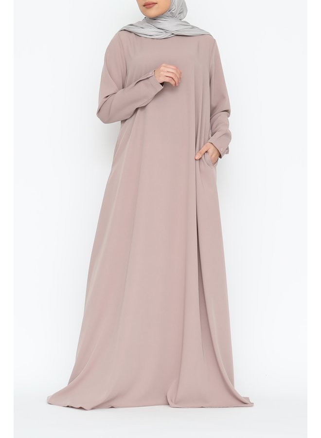 A-lijn abaya - nude