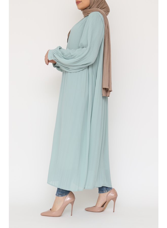 Plisse dress - mint