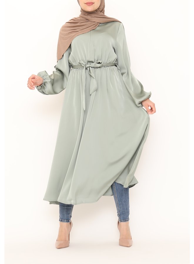 Satin dress - mint