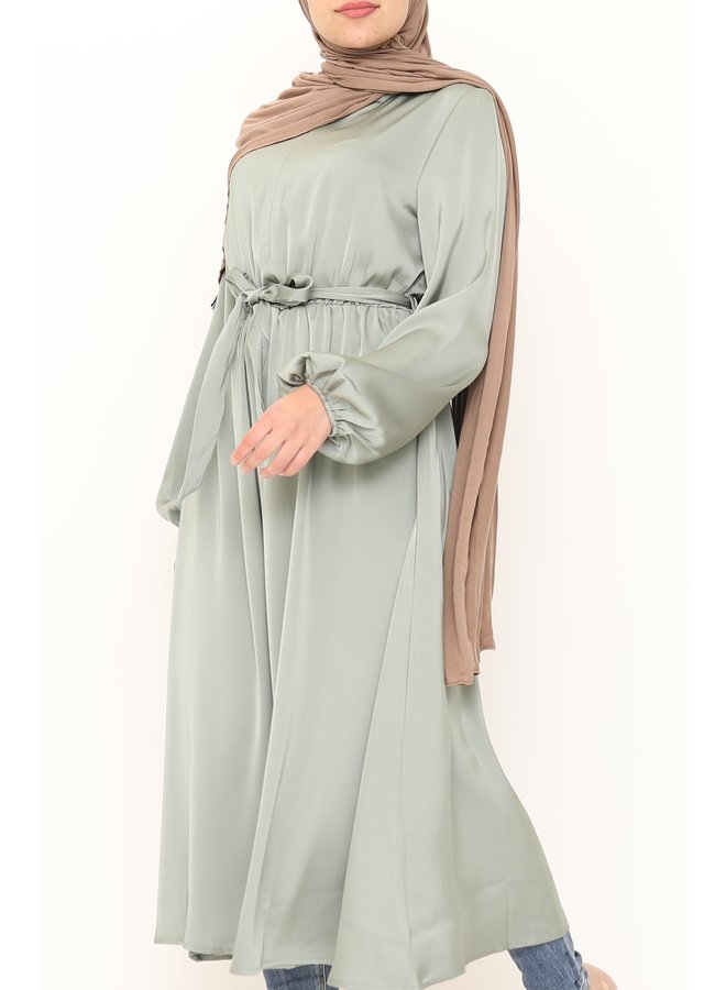 Satin dress - mint