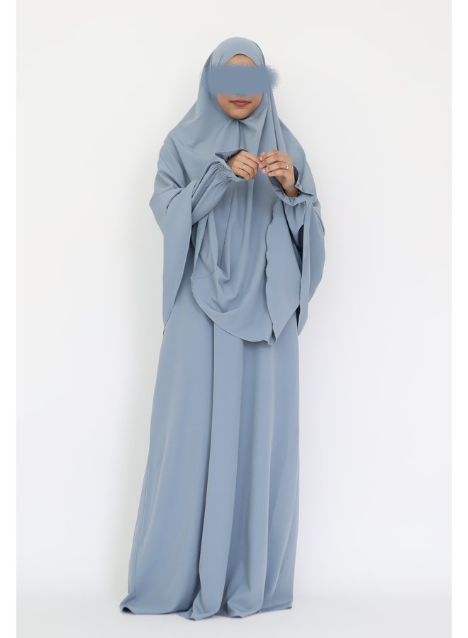 Pofmouw Abaya - Babyblue