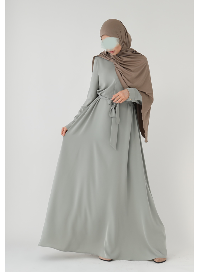 A-lijn zip abaya - mint