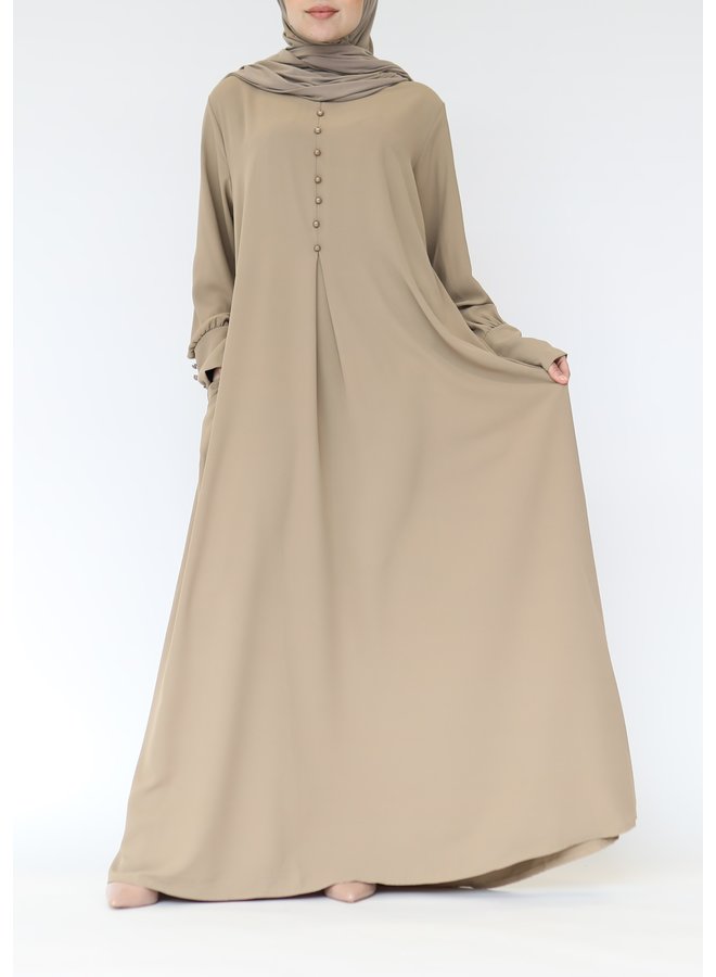 Abaya pearl - camel