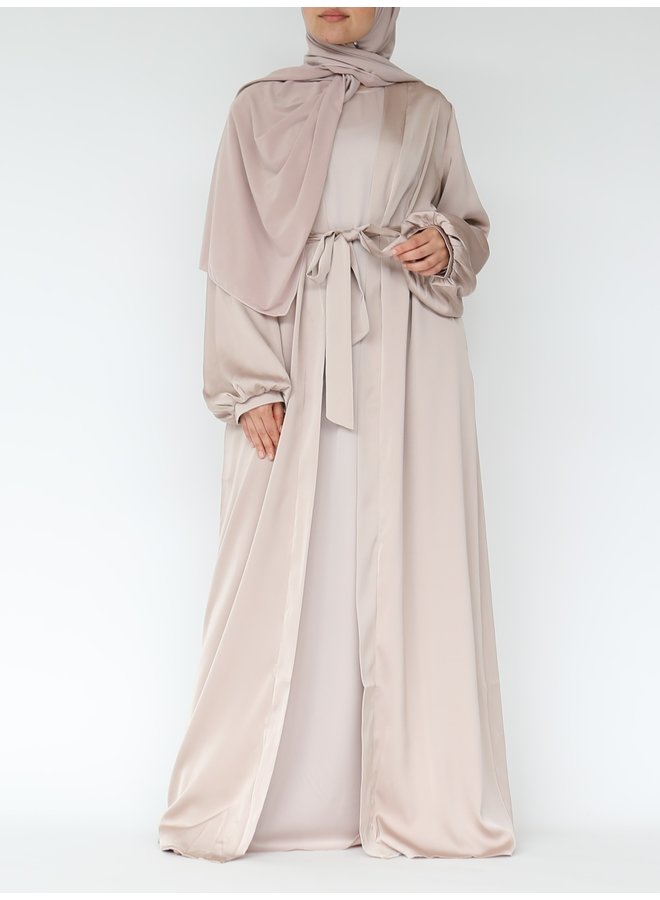 Satin kimono - beige