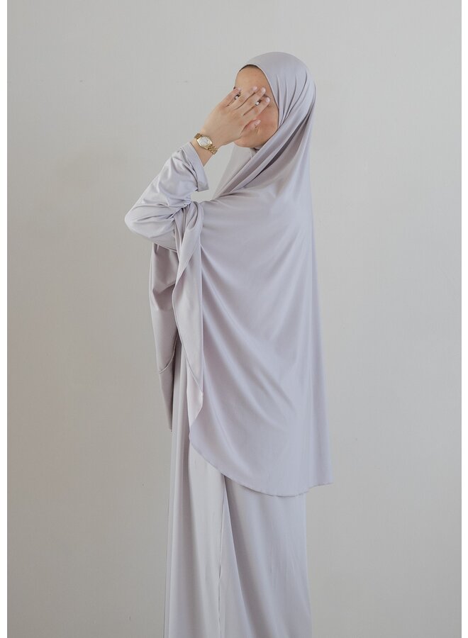 Jersey Abaya set - ice