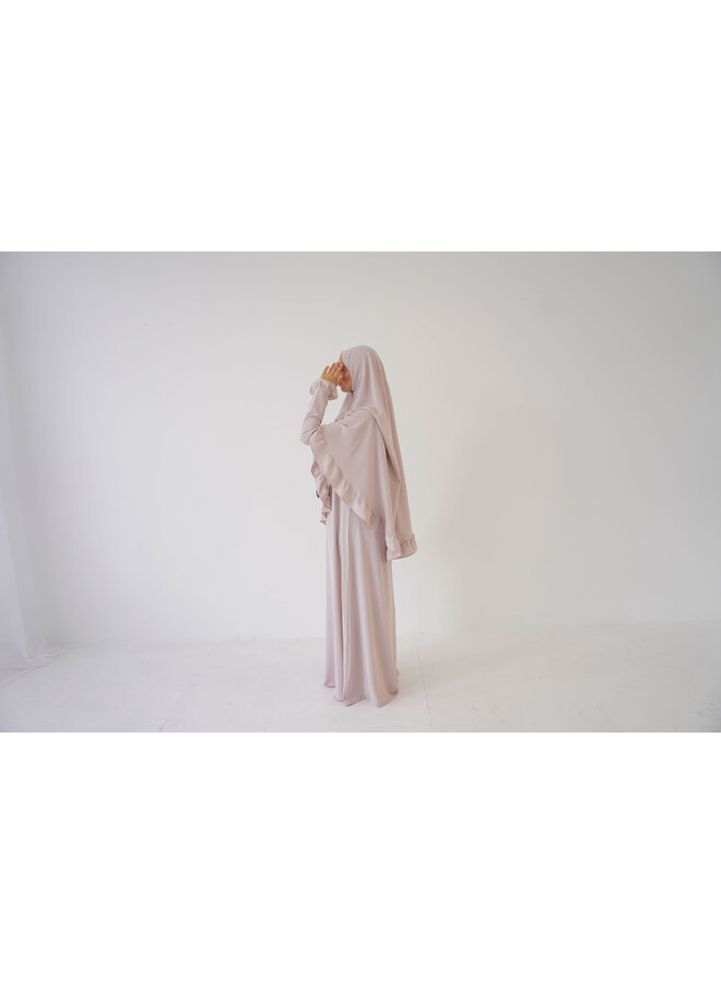 Abaya Rouche - Pastel