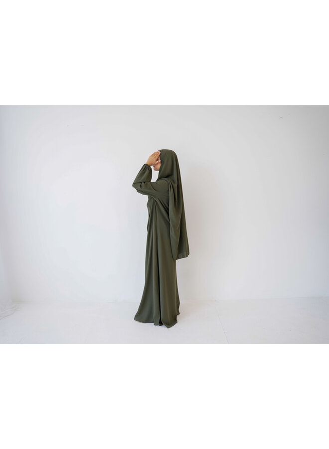 Ballon Pocket Abaya - Army