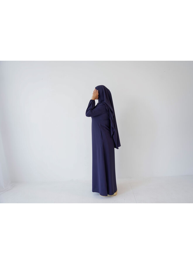 Ballon Pocket Abaya - Midnight Blue