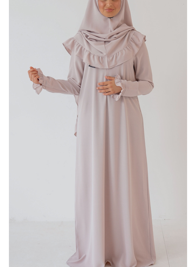 Abaya Rouche - Pastel