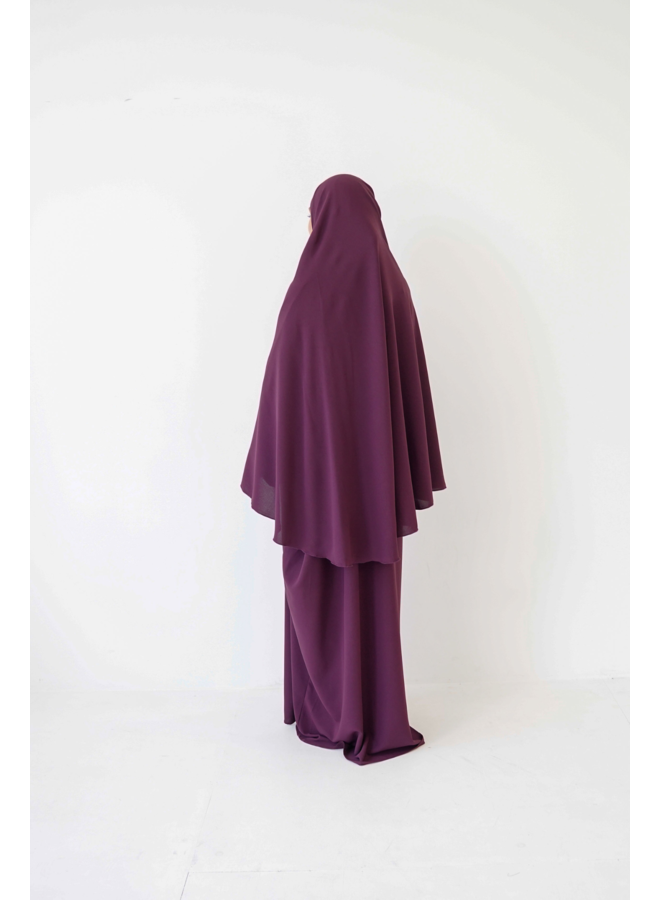 Lightweight Khimaar - Deep Aubergine