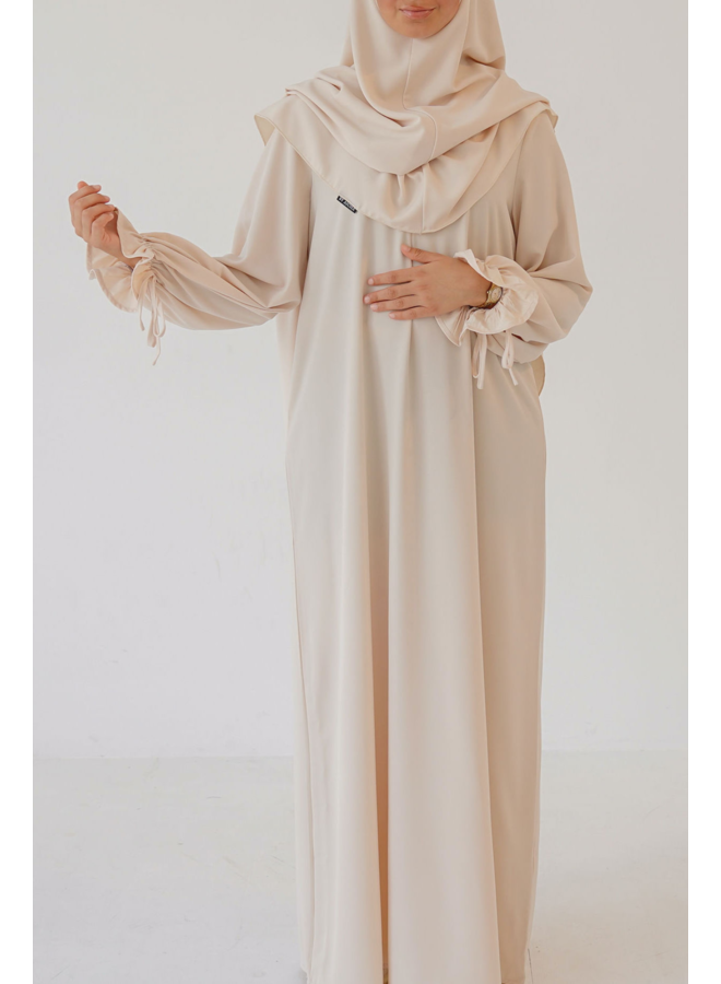 Abaya Assiyah (set) - Crème