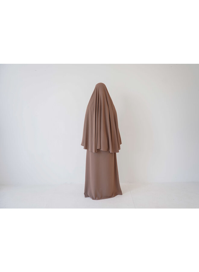 Lightweight Khimaar -Hazelnut