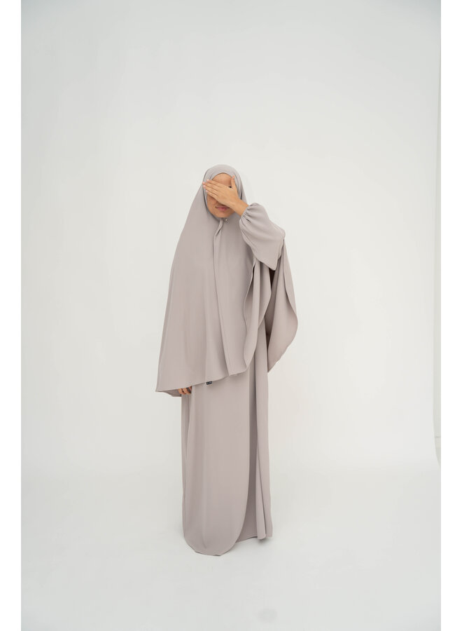 Nisae Hip Khimaar - Cloud Grey