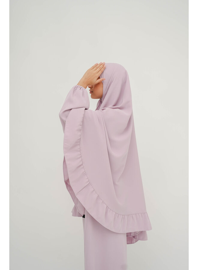 Nisae Ruffle Khimaar - Lavender