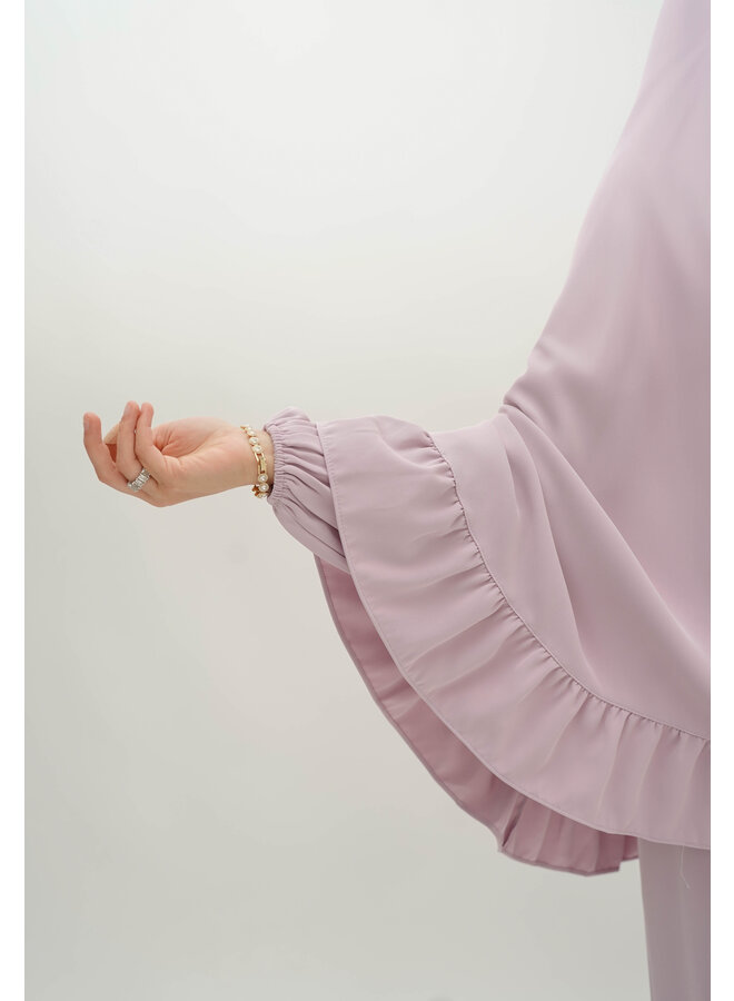 Nisae Ruffle Khimaar - Lavender