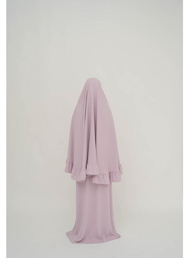 Nisae Ruffle Khimaar - Lavender