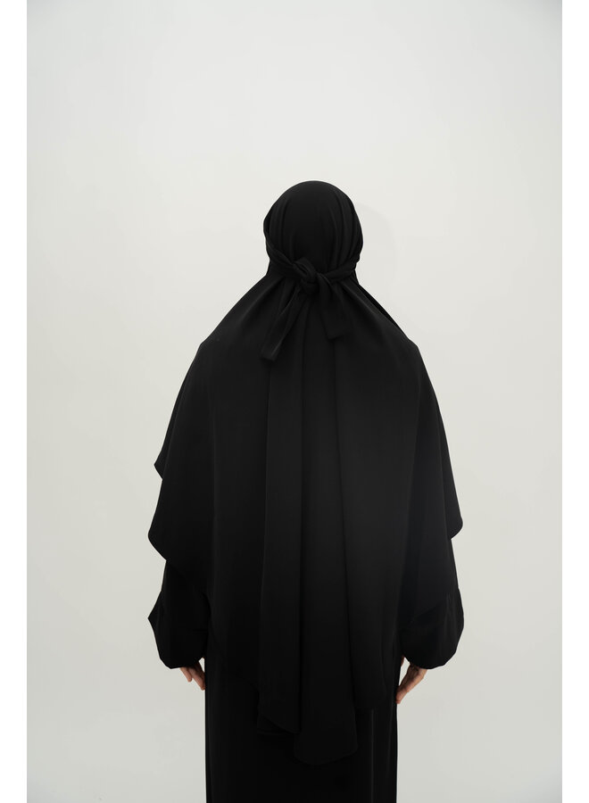 Nisae Tieback Khimaar - Black