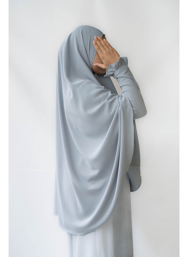 Lightweight Khimaar - Grey Blue